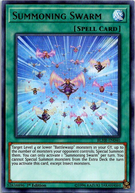 Summoning Swarm BLHR-EN040 Yu-Gi-Oh! Card 1st Edition LP
