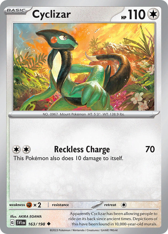 Cyclizar - 163/198  Uncommon Scarlet & Violet Base Set Pokemon TCG