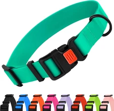Waterproof Dog Collar - Silicone, Plastic Collar, Odor-Resistant, Easy to Clean,