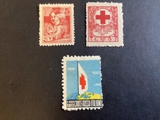 ICOLLECTZONE Italy Early Red Cross Stamps Lot of three VF hinged