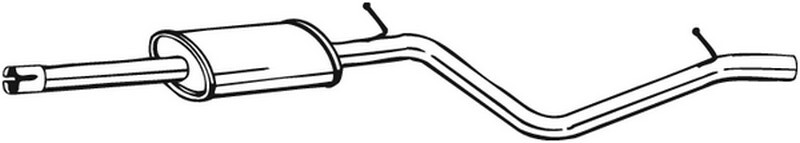 84 CV SILENZIATORE CENTRALE PER DACIA Logan MCV KS 1.6 Bi-Fuel KW 62 CV 84