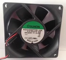SUNON KD2408PTB1-6A 8025 DC24V 3.4W 8CM 2-Wire Inverter Cooling Fan