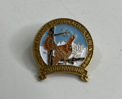 Vintage Auerhahn Schuhplattler Verein 1996 Fahnweihe Pin Lapel German Bird