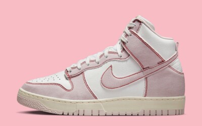 Nike Dunk Hi 1985 Barely Rose Pink Denim Summit White DQ8799-100 sz 11.5