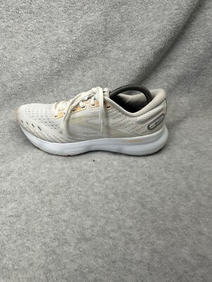 Brooks Glycerin GTS 20 White Cream Peach Running Shoes Women s Size 9.5