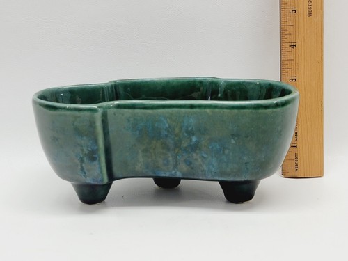 Vintage Footed Planter Green #402 USA 7.5” - Picture 15 of 15