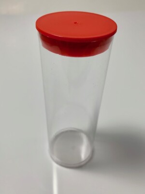 2 Capsule Storage Tubes for Silver Eagles in H Model Air-Tite Coin Holders, RED