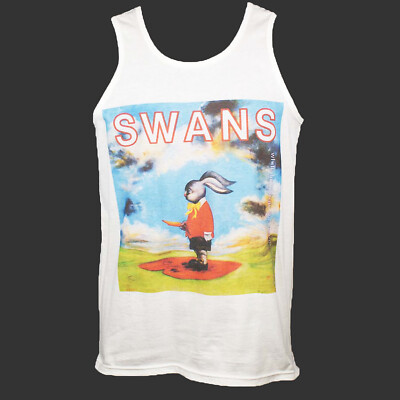 Swans Noise Indie Punk Rock T-SHIRT Trägertop Unisex Weiß S-2XL