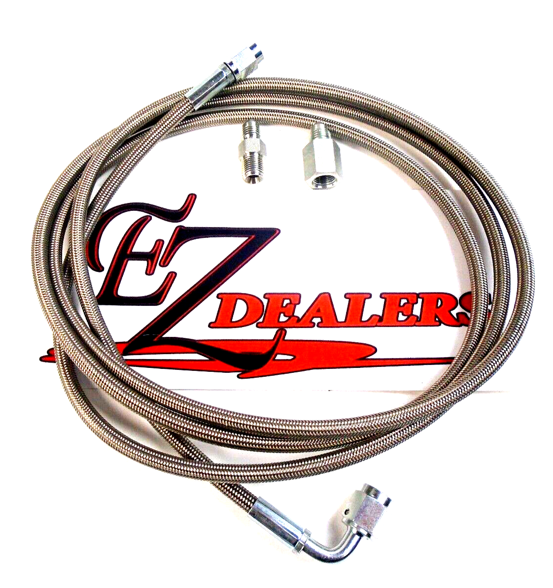72" Oil Gauge Water Gauge Fuel Gauge Line Braided Stainless Steel Str