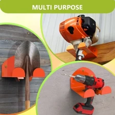 Heavy Duty Wall Mounted Hook Hanger for Power Tool and Garden Equipment Storage