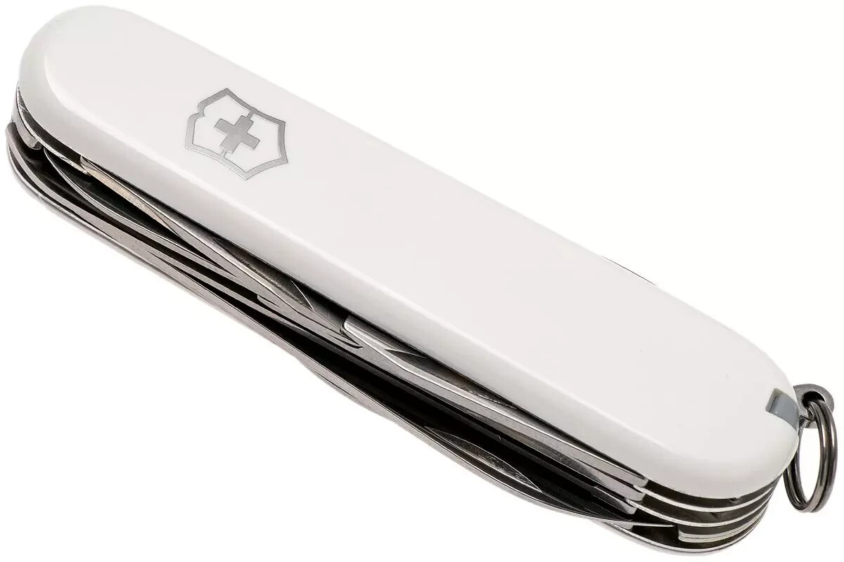 Victorinox Huntsman White - Swiss Army Pocket Knife 91 mm - 15 Tools 1.3713.7