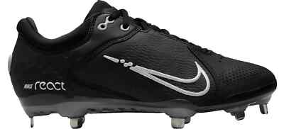 Nike Hyperdiamond 4 Elite React Softball Cleats Black CZ5917-005 Women Sz 8