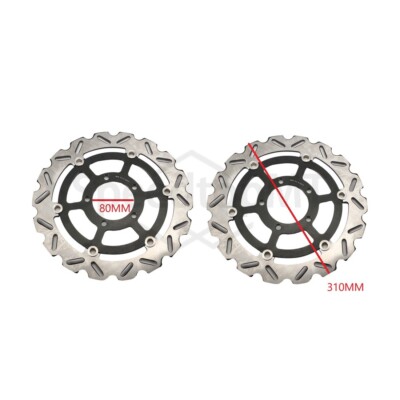 2xFront Brake Disc Rotors For KAWASAKI ZX6R NINJA 636 2013-2021 Z800 2013-2016