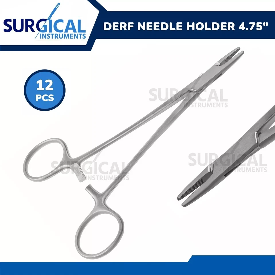 12件装Derf针架手术皮肤仪器不锈钢德国级 — 第 3/3 张图片