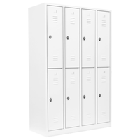 Metall Spind Spint Stahl SchließFachschrank Wertfachschrank Umkleide Grau 520247