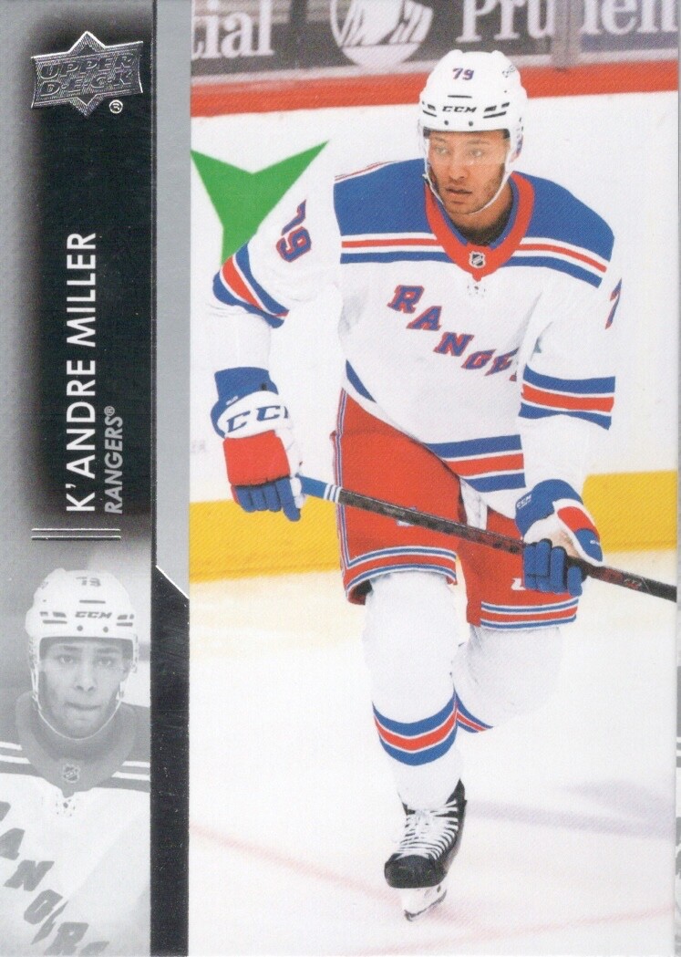 21-22 2021-22 Upper Deck 1 K'Andre Miller #124-Rangers