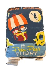 David Perillo “London to Neverland” Peter Pan Flight Pillow 14 x 10"