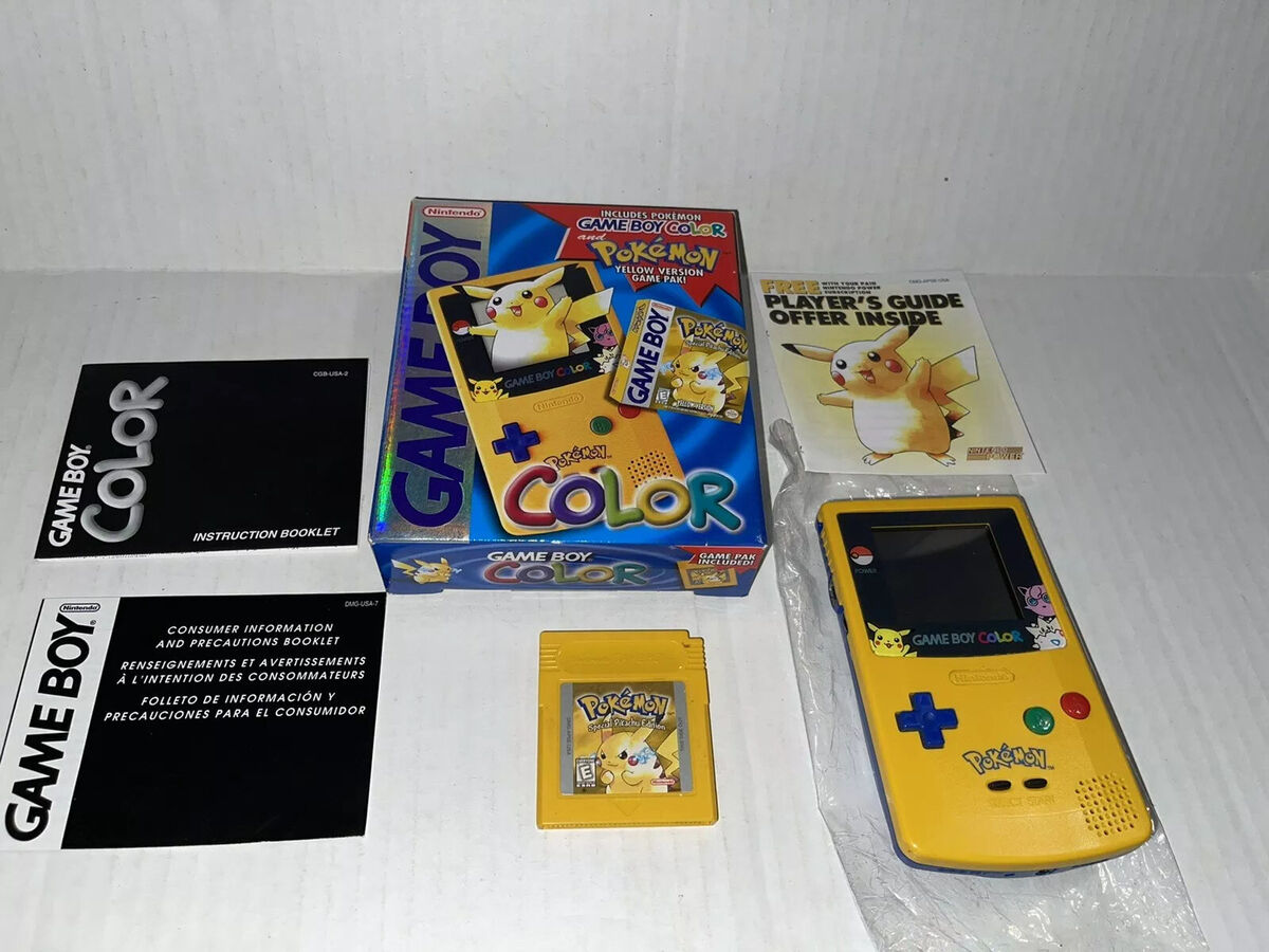 Nintendo GameBoy Color System - Pokemon PIkachu Yellow Nintendo GameBoy Color System - Pokemon PIkachu Yellow