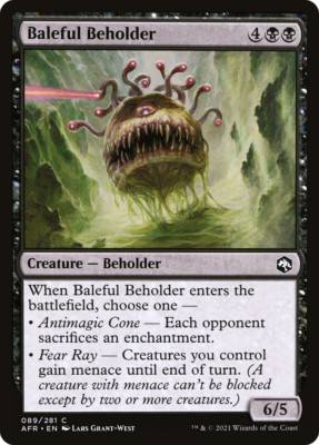 x4 Baleful Beholder AFR MTG 89/281 COMMON M/NM 4x