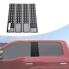 Window B pillar Post Protector Decor Cover Trim For Ford F150 2015-2020 US Flag