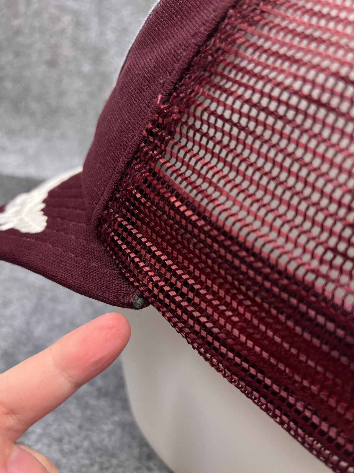 VTG Mark Wright Construction Hat Cap Snap Back Ad… - image 5