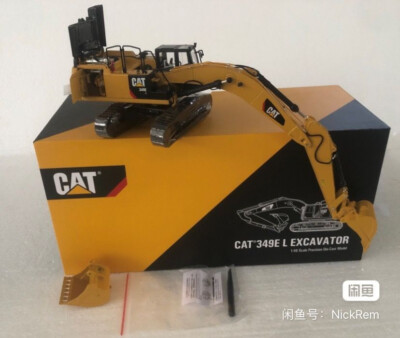 Caterpillar Cat 349E L Excavator Quick Coupler 2 Buckets CCM 1:48