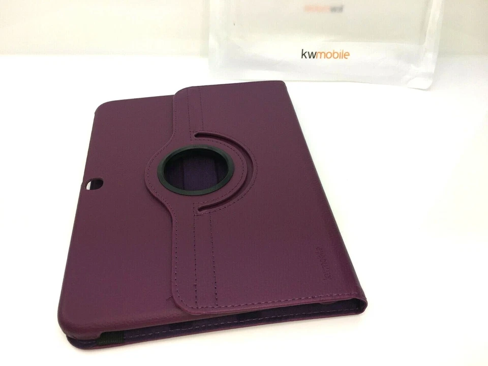 Funda kwmobile 360° para Samsung Galaxy Tab 3 10.1 Funda con Soporte - Violeta Foto 3 de 4