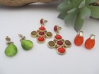Vintage Mini Lot of 80's Earrings Rhinestone EVC! — photo 1