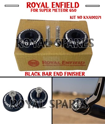 Royal Enfield ''BLACK BAR END FINISHER'' For Super Meteor 650