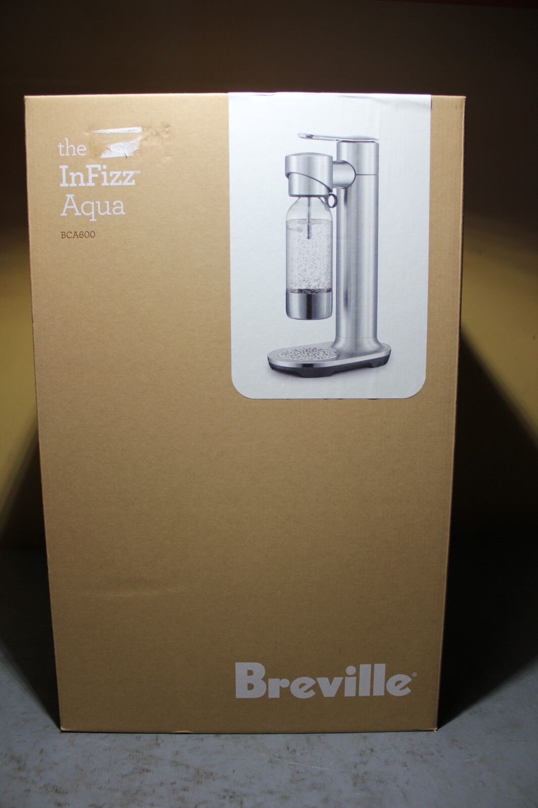 Breville The InFizz Aqua Water Carbonator BCA600BSS Brushed Stainless Steel