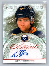2012-13 Upper Deck Artifacts Cody Hodgson Autofacts Auto #A-CH