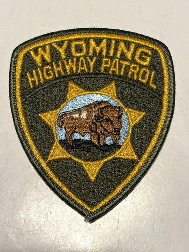 Wyoming Highway Patrol Patch - With Buffalo On It