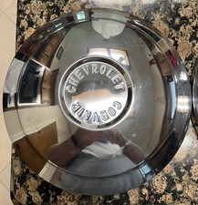 1960-61 Corvair Dog Dish Hubcaps And Bowtie Trim Rings -set Of 4 1960-61 Corvair Dog Dish Hubcaps And Bowtie Trim Rings -set Of 4