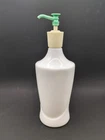Vintage 1940s White Milk Glass Soap Dispenser MCM Retro 9" Tall Not Orig Pump