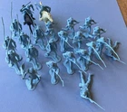 23 vintage Marx soft plastic 54mm American Civil War Union infantry toy soldiers