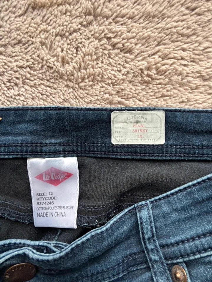 Lee Cooper Pearl Skinny Jeans – Size 12 (W30/32 L28) - Image 4 of 4