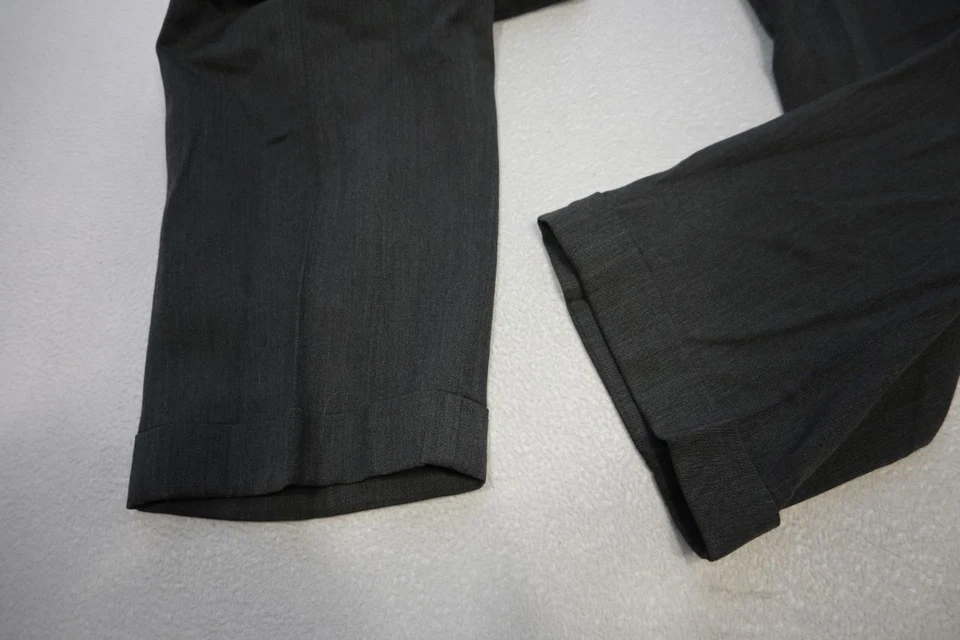 Brooks Brothers 346 Dress Pants 100% Wool Dark Gray MADE IN USA Mens Sz 40 x 33 - Image 3 of 4