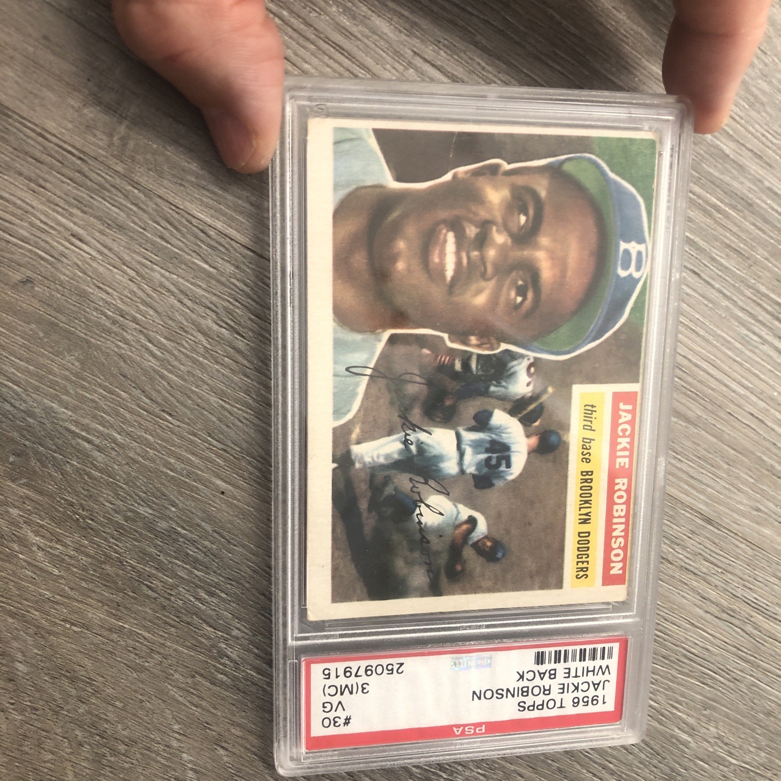 Jackie Robinson 1956 Topps PSA 3