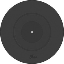 Turntable Platter Mat Black Rubber Silicone Design for Universal to All LP Vinyl