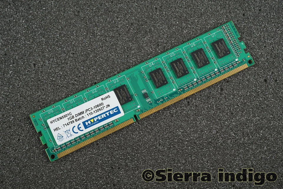 Memoria RAM Hypertec HYCEN5501G 1 GB PC3-10600U DDR3-1333 MHz Foto 1 de 1