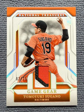 TOMOYUKI SUGANO 2025 National Treasures GAMER GEAR HOLO SILVER Patch (RC) #2/25