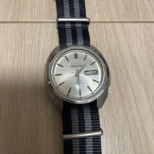 SEIKO ACTUS Vintage Men's Automatic Watch Silver Dial Date Cushion Case Japan