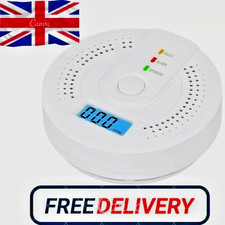 Carbon Monoxide Detector Warning Alarm Sensor LED Digital Battery Powered