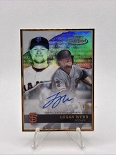 2020 Topps Gold Label Logan Webb Rookie Framed On Card Auto #GLA-LW RC Giants. rookie card picture