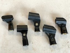 Five Mic Clip / Holders, Microphone Holder LOT x 5 Pieces, for Stand or Boom Arm