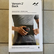 HYPERICE VENOM 2 BACK ADVANCED HEAT VIBRATION WRAP Bluetooth Black BRAND NEW