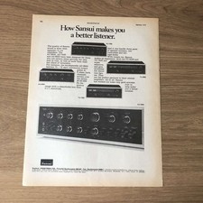 GRAM161 MAGAZINE ADVERT 11X8 SANSUI AU-9500 AMPLIFIER