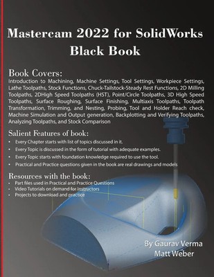 Mastercam 2022 for SolidWorks Black Book Gaurav Verma (u. a.) Taschenbuch 2021