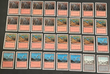 MTG Core Set 4th, 5th, 6th  Edition Basic Lands Lot 121 Cards