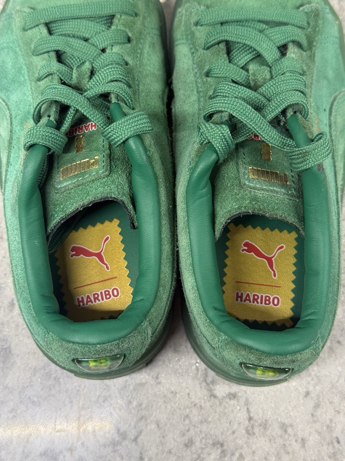 Puma Haribo x Suede Amazon Green Youth Size 1C thumbnail 5